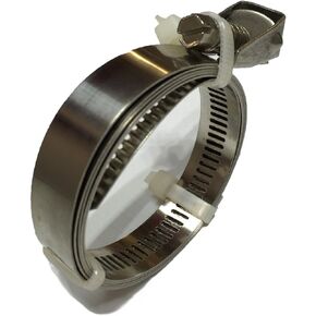 40" Adjustable Stainless Steel Hose Clamp, Duct Clamp, Pipe Clamp, Air Ducting Clamp With Flex Worm Drive, Quick Release Hose Clamps