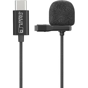 Cubilux MLC-19 Lavalier Microphone Compatible with Insta360 Ace and Ace Pro, Clip-On Lapel MIC for Insta 360 Ace/Ace Pro