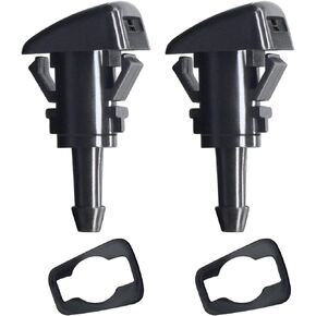 Windshield Washer Nozzle Aftermarket Replacement Accessory Fit for KIA Motors RH LH, Hyundai Accent, Santa Fe, Sonata. OEM #: 98630-3J000. (2pcs)