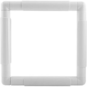 Large Square Embroidery Hoop, 17inch Plastic Cross Stitch Frame Clip White DIY Sewing Tools Hoops Craft Embroidery Snap Frame Hoop for Cross Stitching Quilting, Needlepoint, Silk-Painting