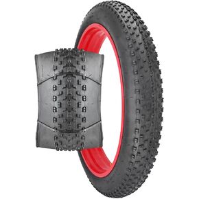 SIMEIQI 20x4.0 26x4.0 Fat Bike Tire Foldable Replacement Bicycle Tires with or Without Tube for Electric Bike Mountain Snow Bike Tire