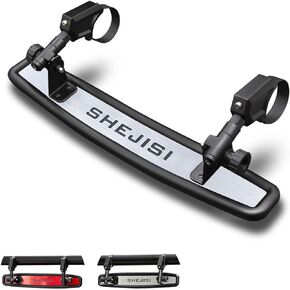 Universal UTV Mirrors, Aluminum Alloy Material,2023 New RZR Rear View Mirror for 1.5" to 2" Roll Cage, Adjustable for Best View, Compatible with Polaris RZR,Can Am X3,Kawasaki Mule,Honda Pioneer SXS