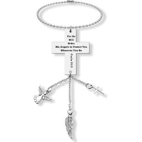 Religious Gift for Christian Christian Hanging Ornament for Car Bible Verse Hanging Ornaments Car Pendant for Home Vehicle Religious Faith Gifts for Women Men Scripture Gifts Easter Prayer Gift