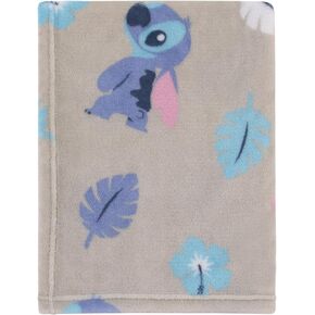 Disney Alice in Wonderland Light Blue, Pink, Yellow, and White Super Soft Plush Baby Blanket