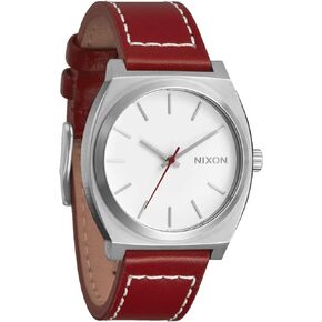 NIXON Time Teller A1373-100m Water Resistant Men's Analog Fashion Watch (37mm Watch Face, 20mm-18mm Leather Band)