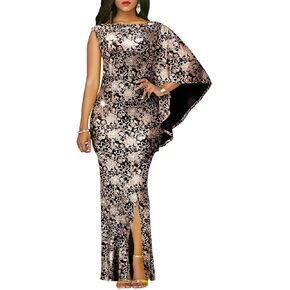 Womens Off Shoulder Formal Dresses Sparkly Gorgeous Golden Silk Embroidery Gowns and Evening Party Long Dress with Split in Saudi Arabia
