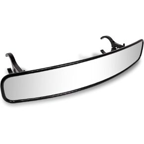 TRUE MODS 15" Convex Rear View Mirror For UTV ATV [1.75"/2" Roll Bar Clamp] [Wide Visibility] [Shatterproof Glass] Rearview Mirror for Polaris RZR Turbo PRO XP, Pioneer Can-Am Yamaha Kawasaki
