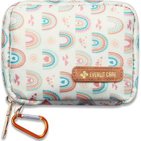 EVERLIT Mini Rescue Pack | 105 Medical Essentials Organized in Portable Storage Bag | Pocket Size Kids First Aid Kit with D Ring | Small Family-Friendly Travel Medical Kit (Original)