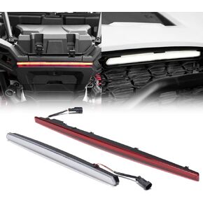 A & UTV PRO Front Fang lights and Rear Tail light for 2024 Polaris RZR XP 1000/ XP4 1000 Front Signature White Accent LED Light & Red Rear Center Taillight Lamp Accessories, Plug-n-Play, 2PCS