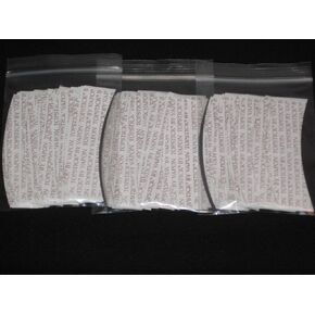 VAPON TOPSTICK Plus Custom Cut Front"A Curve"Tape,Clear,Double-Sided 75 Strips.