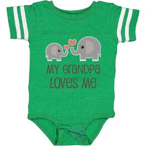 inktastic My Grandpa Loves Me Baby Bodysuit