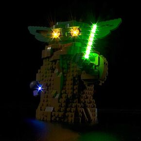 Kyglaring Led Lighting Kit for Lego Star Wars The Mandalorian The Child - Compatible with Lego 75318 Building Blocks Model- Not Include The Lego Set