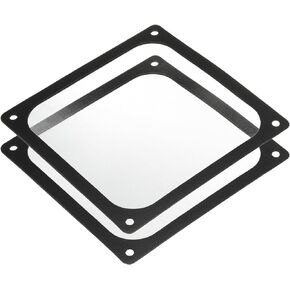 MECCANIXITY 2PCS PC Dust Filter, 140x140mm Magnetic Frame Nylon Computer Case Cooler Dustproof Mesh Cover Fan Grills for Computer Chassis Speakers, Black
