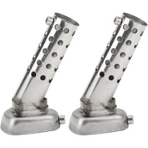 Motorcycle Exhaust Silencer, 2 pcs Universal Motorcycle Exhaust Pipe Baffle Muffler Insert Silencer for ATV Scooter Motorbike