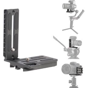 Fotga L-Shape Bracket Vertical Camera Quick Release Mount Plate for Zhiyun Crane 2 3 LAB Weebill 2 3 Weebill-S for DJI Ronin SC2 RS2 Gimbal Stabilizer Compatible with Manfrotto Tripod Ball Head