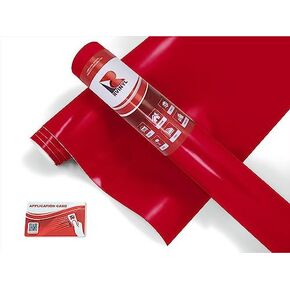 RVINYL Avery Dennison SW900-197-O Premium Vehicle Wrapping Cast Film Vinyl Roll - 1ft x 5ft with Application Card, Satin Black