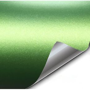 VViViD+ Matte Metallic Green (Ghost) Vinyl Wrap Roll (1ft x 5ft)