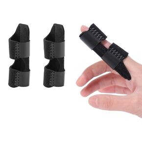 Finger Splint, Trigger Finger Splint Finger Braces Joint Stabilizer, Universal Finger Straightener for Arthritis Pain and Support - Sprain Relief for Middle, Index, Ring, Pinky Fingers -2PCS