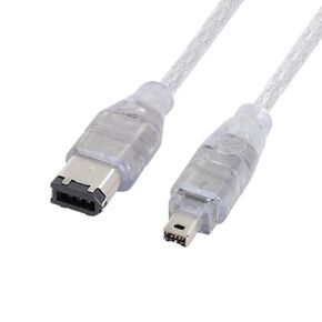 JSER IEEE 1394 6Pin Female to 1394b 9Pin Male Firewire 400 to 800 Cable 20cm Firewire 800 400 Cable 6 Feet 9 Pin to 6 Pin
