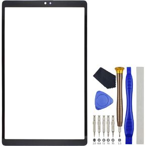 SM-T220 Tablet Screen Glass Cover Replacement for Samsung Galaxy Tab A7 Lite Black 8.7" with Free Tool Kit and Adhesive(NOT LCD)
