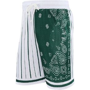Men's Basketball Shorts Street Fashions Paisley Graphic Mesh Print Summer Running Training with Pocket
