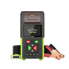 BT500 Battery Tester 12V 24V, 20-2000 CCA Voltage Tester 2024 Newest, Relay Tester, Load Tester, Leakage Test, Charging Test for Heavy Duty Truck Boat Marine SUV ATV, One Click Printing