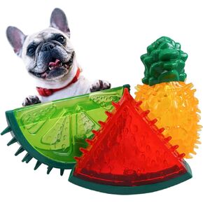 T'CHAQUE 3 Pcs/Pack Dog Cooling Chew Toys, Frozen Teething Toy for Puppies, Summer Interactive Squeaky Toys, Small and Medium Pet Treat Training Tools