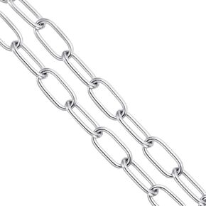 PATIKIL 304 Stainless Steel Coil Chain, 2/25 Inch x 65.6 Ft, Metal Plain Link Chain, Rustproof Hardware Cable for Hanging Plant Chandelier Fence Swing Clothes