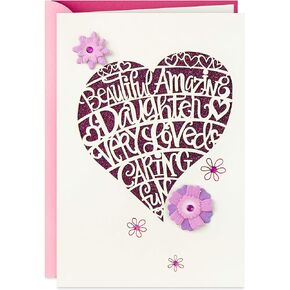 Hallmark Birthday Card for Daughter (Heart Cutout)