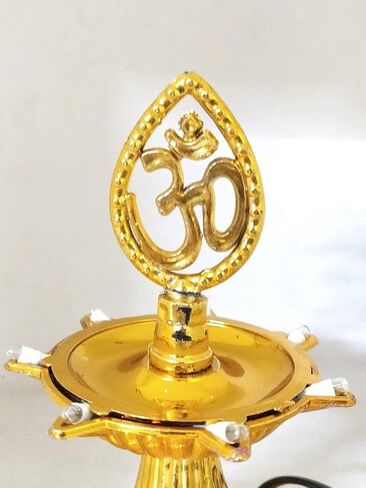 Iram Layer Electric Peacock Deepak Plastic Light Pooja Diya LED Light Mandir Diya for Home Temple Decor Electric Diya 1PC (Layer 1) in Saudi Arabia