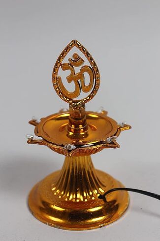Iram Layer Electric Peacock Deepak Plastic Light Pooja Diya LED Light Mandir Diya for Home Temple Decor Electric Diya 1PC (Layer 1) in Saudi Arabia