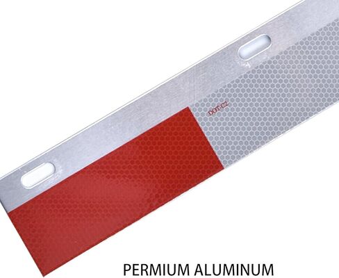 قطعتان من ألواح عاكسة من الألومنيوم مقاس 24 بوصة من BHTOP مع شريط عاكس لمقطورة نصف شاحنة، وتحذير للسلامة من رفرف الطين in Kuwait