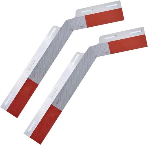 قطعتان من ألواح عاكسة من الألومنيوم مقاس 24 بوصة من BHTOP مع شريط عاكس لمقطورة نصف شاحنة، وتحذير للسلامة من رفرف الطين in Kuwait