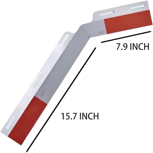 قطعتان من ألواح عاكسة من الألومنيوم مقاس 24 بوصة من BHTOP مع شريط عاكس لمقطورة نصف شاحنة، وتحذير للسلامة من رفرف الطين in Kuwait