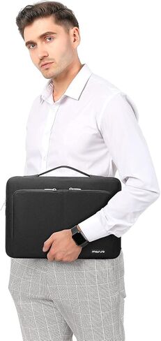 حقيبة كمبيوتر محمول واقية 360 من MOSISO متوافقة مع MacBook Air/Pro، 13-13.3 بوصة، متوافقة مع MacBook Pro 14 بوصة M3 M2 M1 Chip Pro Max 2023-2021 مع نفس الجيوب الأمامية والحزام، وردي in Saudi Arabia