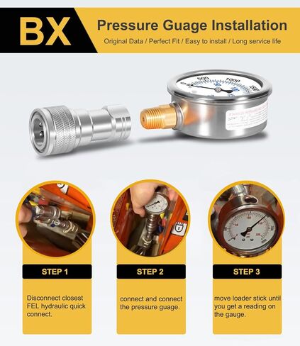 Yoursme Pressure Boost kit for Kubota B (2016 and Older BX) Pressure Gauge and Hydraulic Shims Kit Hydraulic Pressure Adjustment Kit in Kuwait