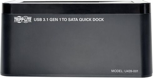 TRIPP LITE USB 3.1 Gen 1 USB-C SATA Hard Drive Quick Dock 2.5" & 3.5" HDD SSD (U439-001) in Saudi Arabia