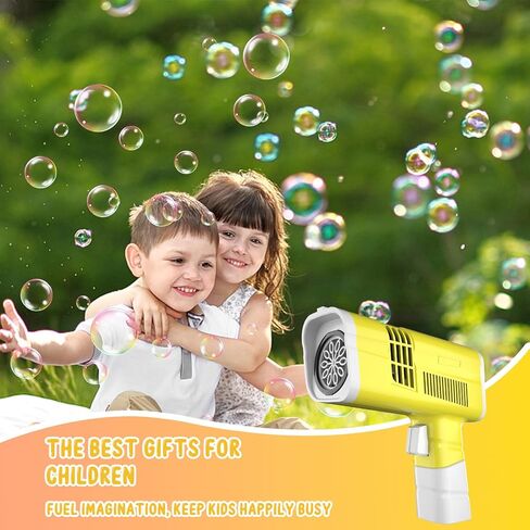 مسدس فقاعات، مسدس فقاعات مسدس فقاعات للأطفال الصغار مع فقاعات غنية وأضواء وامضة، مسدس منفاخ فقاعات للاستخدام الداخلي والخارجي وحفلات الزفاف وأعياد الميلاد in Kuwait