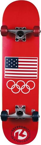 لوح تزلج كامل للأطفال من فريق كريبتونيكس الرسمي للأولمبياد بالولايات المتحدة الأمريكية مقاس 31 بوصة in Kuwait