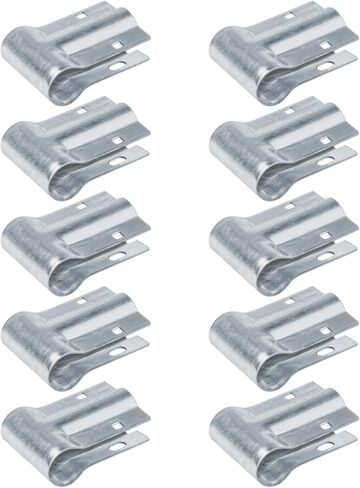 10 عبوات من مشابك أنابيب السكك الحديدية ذات النهاية المشتركة مقاس 1 بوصة تناسب الحجم الاسمي 3/4 بوصة من الأنابيب الفولاذية المجلفنة (1.05 بوصة OD)، دعامة سقيفة المزرعة موصل 3 اتجاهات، مشبك أطواق لرف الدفيئات الزراعية in Kuwait