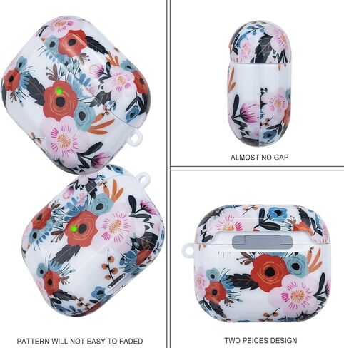 Cute Glitter Airpods Pro 2nd/1st Generation Case with Cleaner Pen, Shell Pattern Airpods iPod Pro 2 Gen Cover Protective Skin Girl Women with Luxury Pearl Keychain 2023/2022/2019 - Colorful in Saudi Arabia
