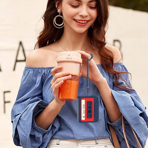 حافظة AirPods Pro الجيل الثاني، حافظة شريط كاسيت Filoto حماية كاملة 360 درجة، جلد سيليكون ناعم ممتص للصدمات مناسب للسفر والحياة اليومية، حبل متضمن، قلم تنظيف Airpod، أزرق in Kuwait