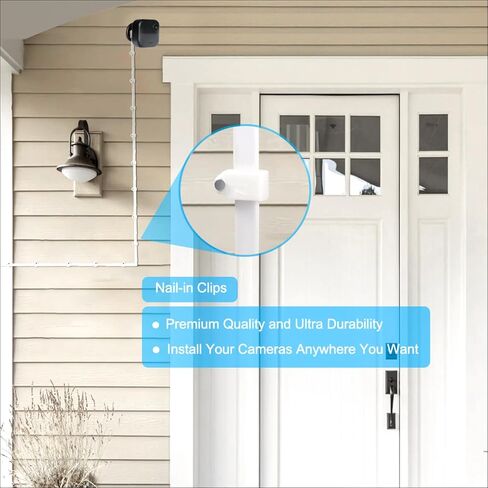 كابل طاقة ومحول Itramax بطول 20 قدمًا متوافق مع كاميرا Blink Outdoor 4، سلك شحن USB مسطح C وميض خارجي من الجيل الرابع، سلك تمديد شاحن مقاوم للماء لكاميرا Blink Outdoor 4 الجديدة باللون الأسود 6M 25 in Kuwait