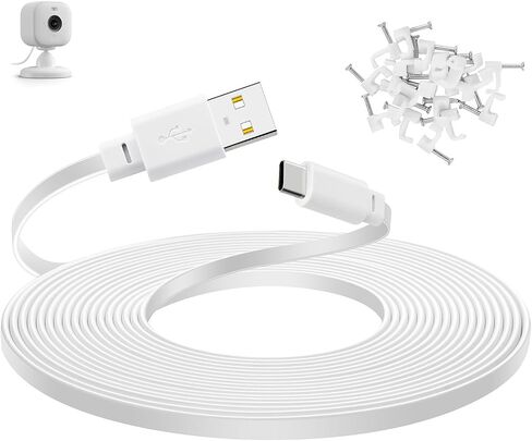 سلك طاقة بطول 30 قدمًا لكاميرا الأمان Blink Mini 2، Blink Outdoor 4، كابل تمديد USB C طويل in Saudi Arabia