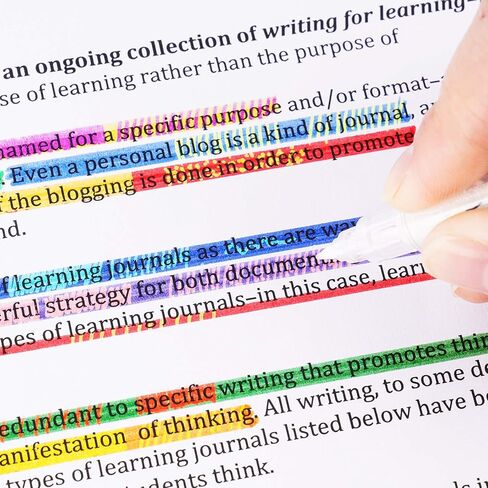 مجموعة أقلام تحديد متغيرة اللون مكونة من 12 قطعة، قلم تمييز بطرف مزدوج من NiArt، ألوان متنوعة، أقلام سحرية متغيرة للمسح برأس رفيع، ألوان متنوعة، فلورسنت للمجلة الفنية in Kuwait