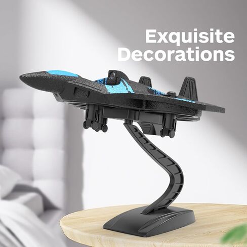 Harrisville Designs RC AirPlane Drone، طائرة هليكوبتر كوادكوبتر للتحكم عن بعد مع تحوم تلقائي، تقلبات ثلاثية الأبعاد، 3 أوضاع للسرعة، مسافة طيران طويلة ووقت طيران أزرق in Kuwait