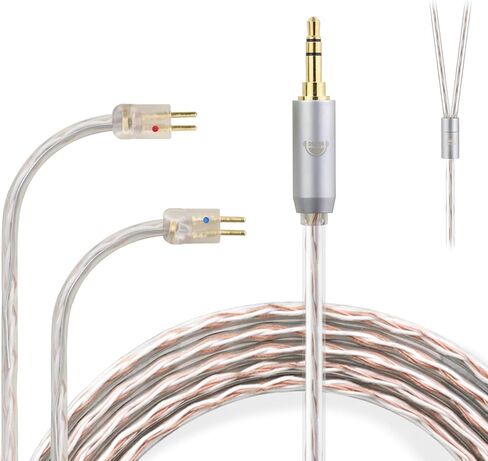 okcsc 0.78 2PIN to 3.5mm 4 Core Upgraded Replacement Earphones Cable IEM Cable for Astell&Kern Diana/Final A3000/A4000/A5000 64 Audio U12t/U18t IEMs 3.94FT in Saudi Arabia