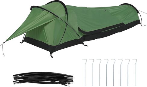 Backpacking Bivy Tent Outdoor Camping Lightweight Single Person Hunting Tent Outdoor Survival Space Saving Waterproof 1 Man Tent in Kuwait