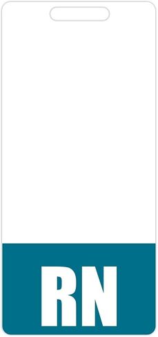 RN Badge Buddy (وردي) - علامات شارة عمودية شديدة التحمل للممرضات المقيمين - بطاقة تعريف شارة مزدوجة الجوانب in Saudi Arabia