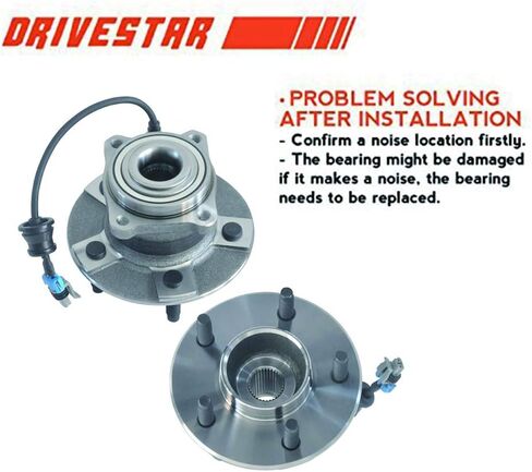 DRIVESTAR 513189 Front Wheel Hub & Bearing Assembly 5-Lug w/ABS for Chevrolet Equinox 2005-06, 2006 Pontiac Torrent, 2002-07 Saturn Vue(Pair) in Saudi Arabia